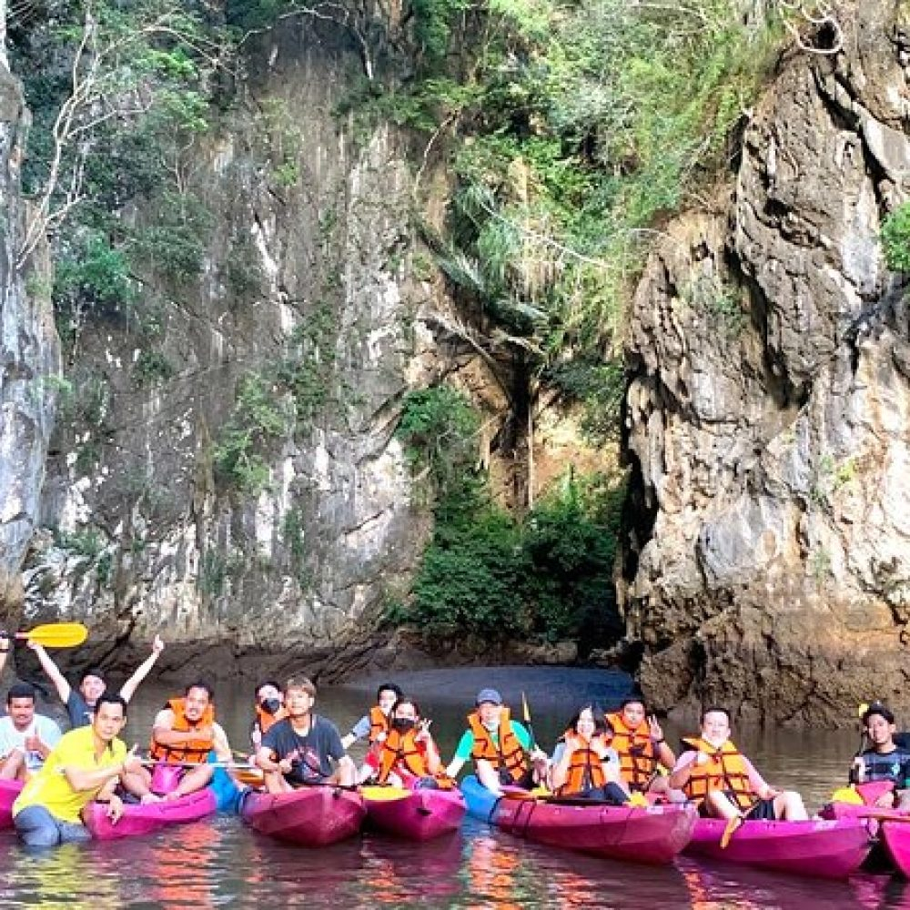 Passeio de caiaque pelas cavernas - Railay Beach